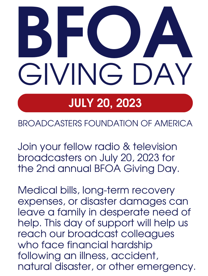 BFOA Giving Day with plea